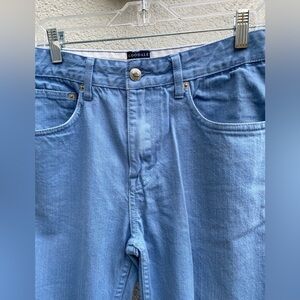 Slim Fit Men’s Tailored Denim Light Blue Cotton Pants size 34
